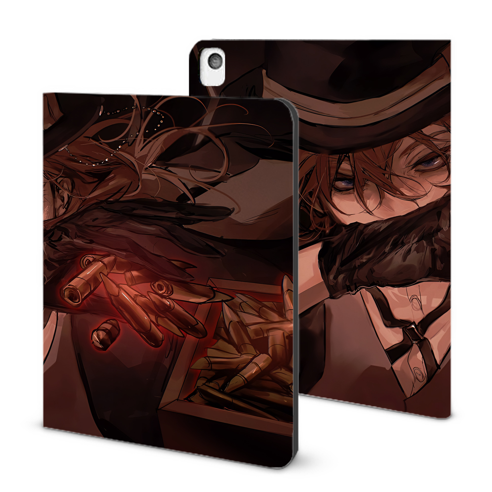 （画像用） 文豪ストレイドッグス Bungo Stray Dogs IPadケース ペンホルダー付き ブックスタイルデザイン